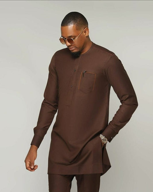 Nice Brown Men's Kaftan