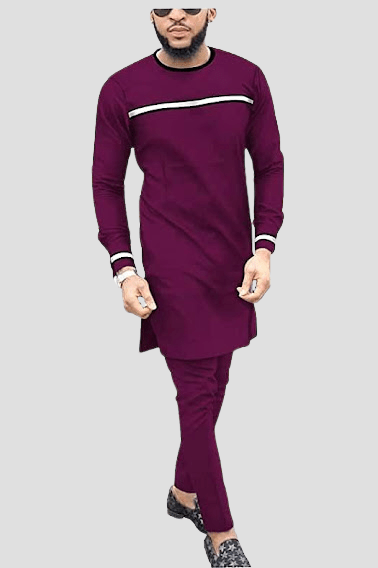 Stylish Purple Men's Kaftan