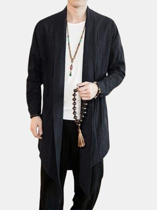 Traditional Black Men's Kimono