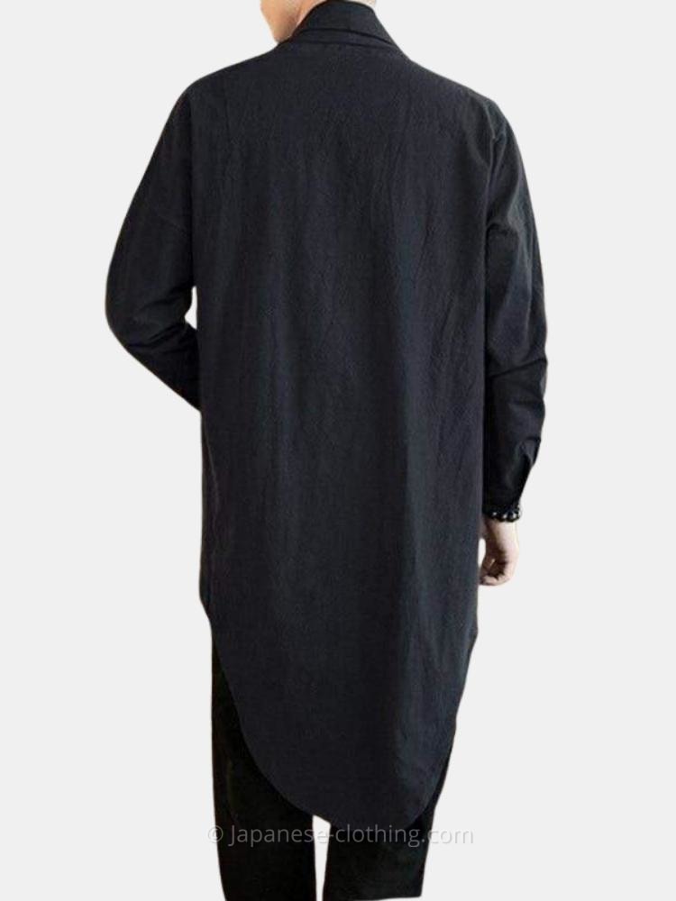 Traditional Black Men's Kimono